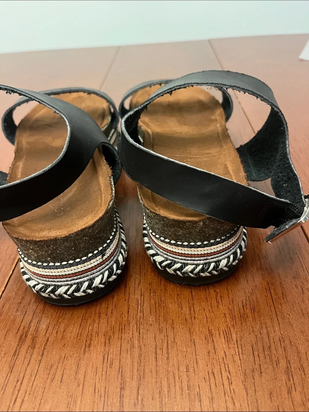 London Rag Lindley Black chunky black strap sandals